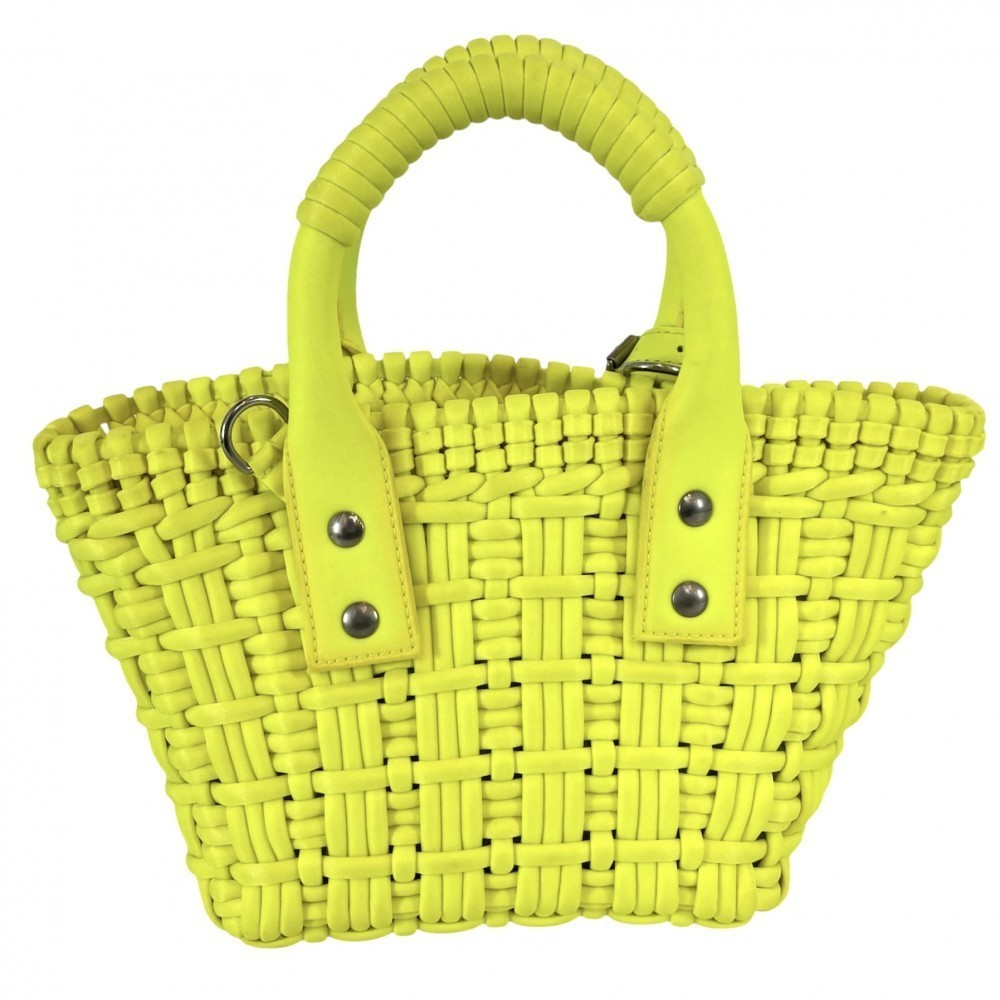 Balenciaga Neon Yellow Handbag XXS Bistro